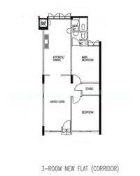 Blk 102 Jurong East Ville (Jurong East), HDB 3 Rooms #515396171